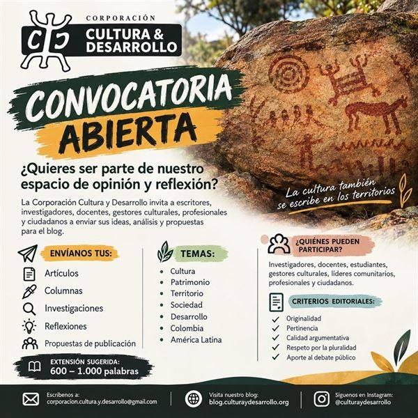 Imagen destacada de Convocatoria Abierta de la Corporación Cultura y Desarrollo
